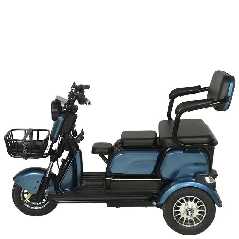 Adult Electric Tricycle E-Scooter Foldable Electric Tricycle Auto Rickshaw 3 Wheels Electric Bicycles Electric Cargo Bike