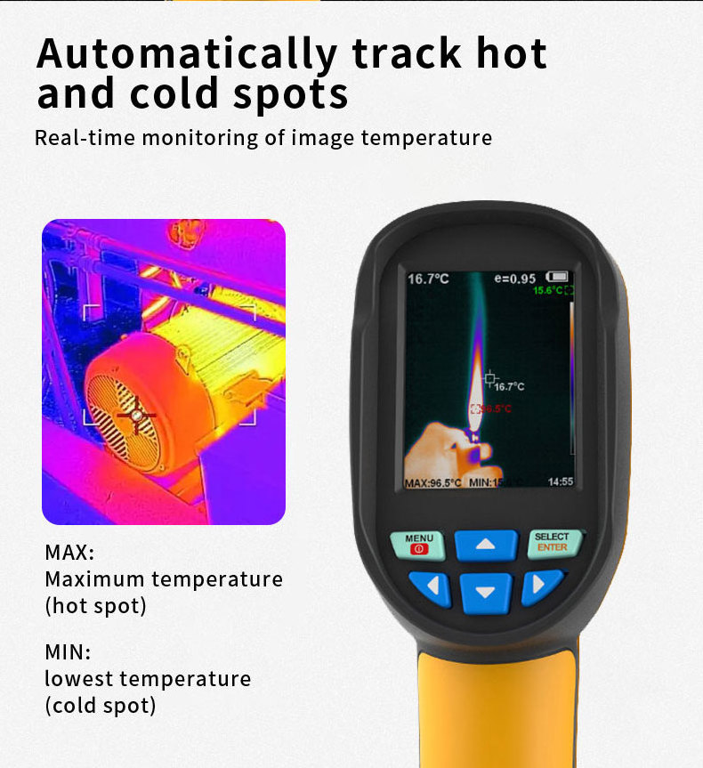 Cheap Price 160x120 Resolution Humidity Thermography Detector Handheld Infrared Thermal Imaging Camera