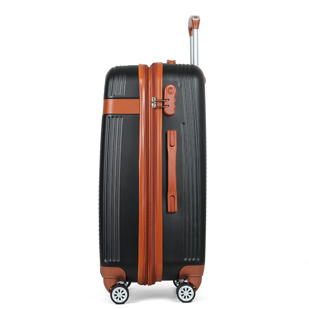 Oem/odm Suitcase Luggage Black Trolley Bag Suitcase Abs+pc Suitcase Trolley Luggage With Tsa Lock