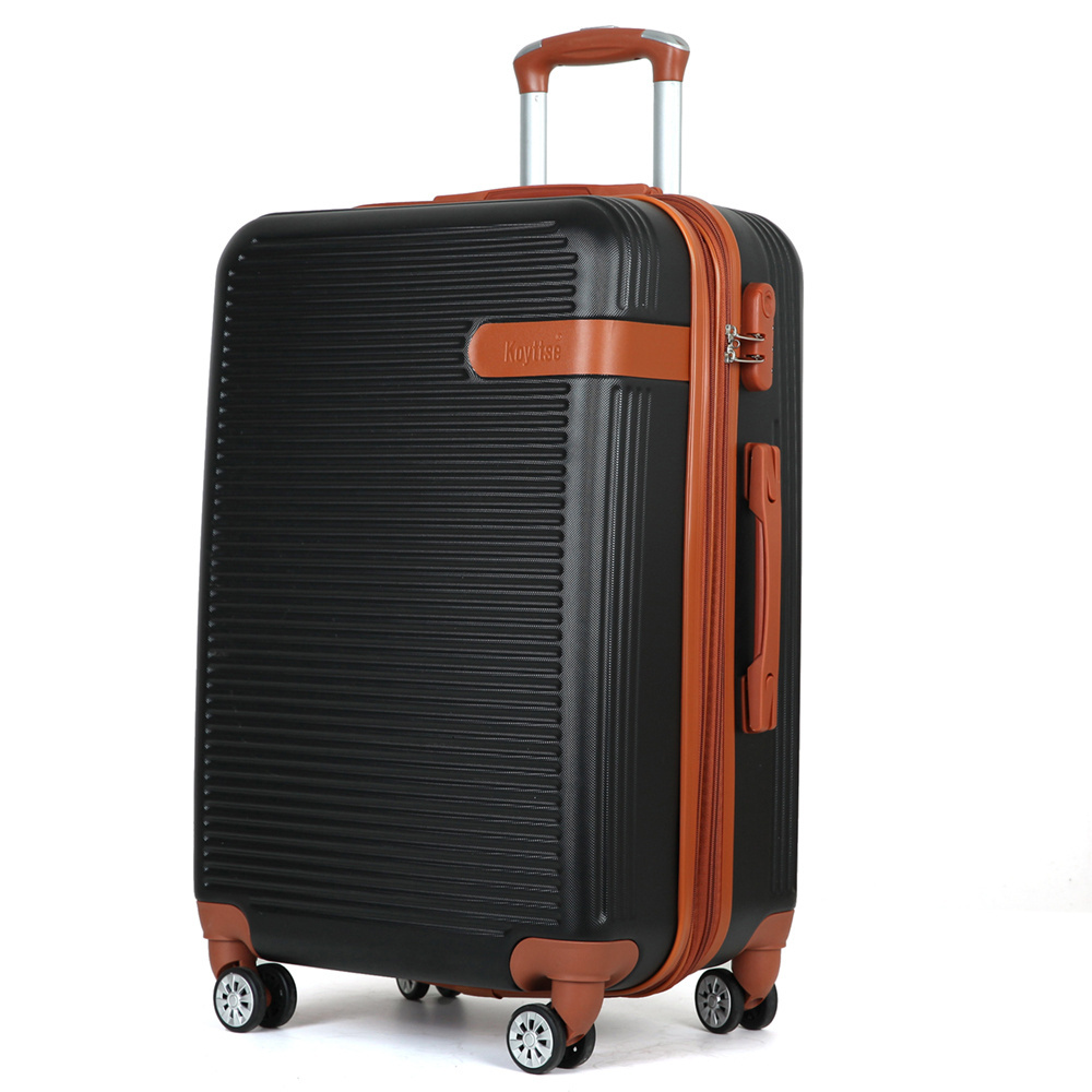 Oem/odm Suitcase Luggage Black Trolley Bag Suitcase Abs+pc Suitcase Trolley Luggage With Tsa Lock