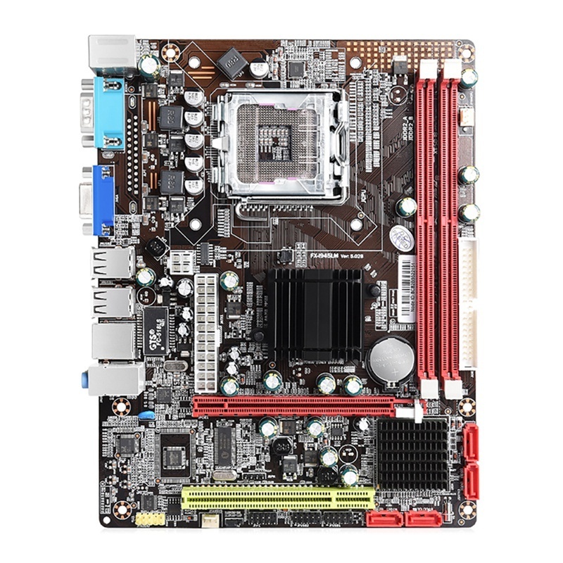 Desktop Mainboard 945 Motherboard USB Status Ram SATA Card Socket CPU DDR Intel DVI VGA Form PCI Memory