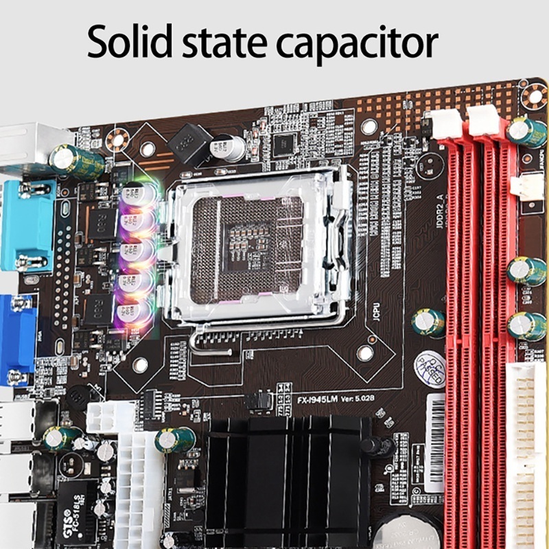 Desktop Mainboard 945 Motherboard USB Status Ram SATA Card Socket CPU DDR Intel DVI VGA Form PCI Memory