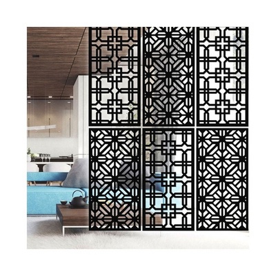 Customized Metal Privacy Screen Partition Laser Cut Design Home Decoration Living Room Dining Room Partition