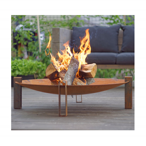 Customized Outdoor High Quality Firepit  Wood Burning Metal Bowl Fire Pit Corten Exterior Fire Pit Bowl