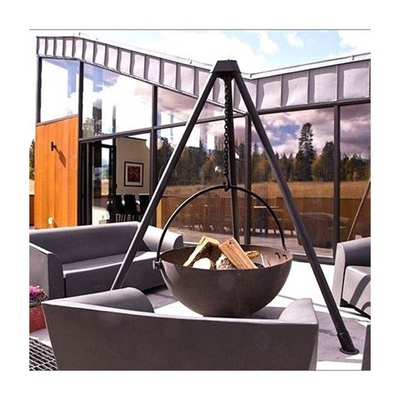 Custom Corten Steel Hanging Fire Pit  Outdoor Decorate Hanging Corten Fire Bowl Furniture