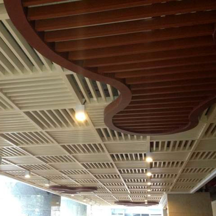 Aluminum Fireproof Decoration Wave Baffle Ceiling tile Decorative Aluminum Perforated Metal Panel Fireproof Ceiling Tile