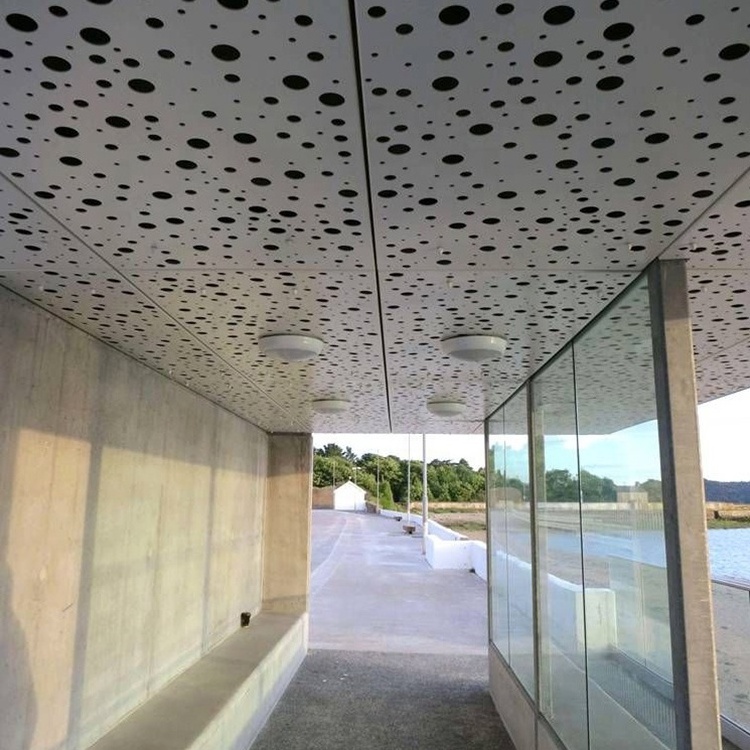 Laser Cutting Metal Ceiling Design Suspended Aluminum Perforated False Metal High Quality Room Partitions U-Shaped Ceiling