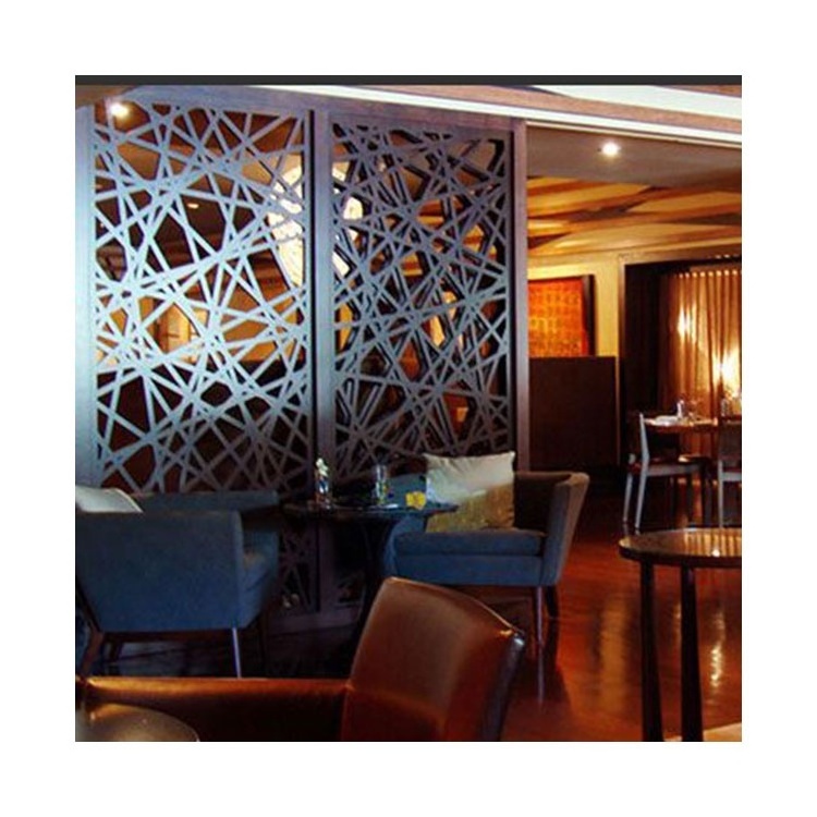 Customized Metal Privacy Screen Partition Laser Cut Design Home Decoration Living Room Dining Room Partition