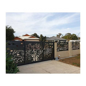 Custom Laser Cut Garden Fence Decorative Metal Privacy Screen Panels Decorative Metal Garden Gates