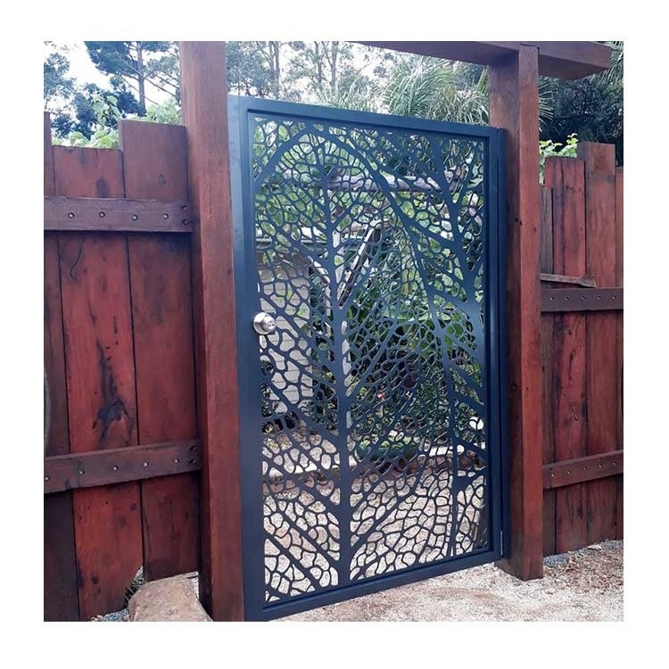 Custom Laser Cut Garden Fence Decorative Metal Privacy Screen Panels Decorative Metal Garden Gates