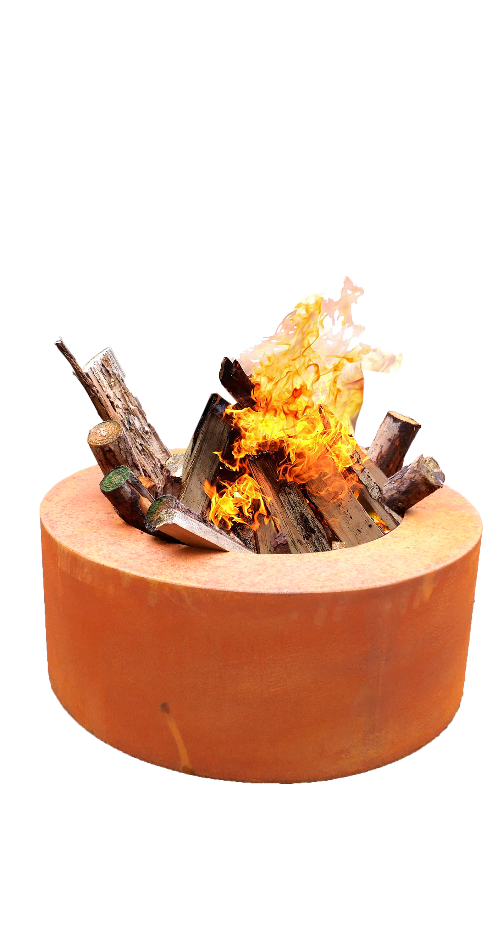 Custom Garden Outdoor Rusty Style Corten Steel Brazier Wood Burning Fire Ring Fire pit