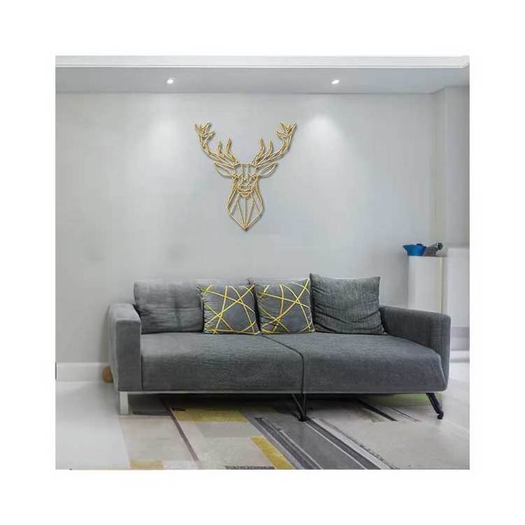 Custom Home Wall Art Decoration Gold Metal Home Decoration Modern Bedroom Wall Decor For Living Room