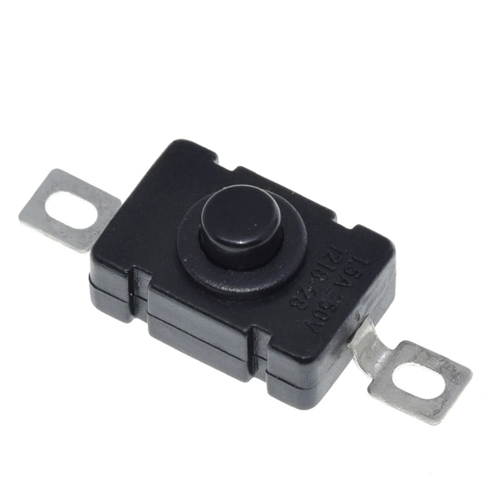 10pcs KAN-28 1.5A250V Flashlight Switches Self Locking SMD Type 18 x 12mm Push Button Switches 1812-28A