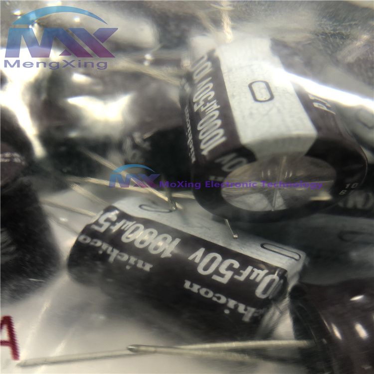 NICHICON Aluminium Electrolytic Capacitors Radial Leaded 50V 1000uF 16*31.5 20% UPJ1H102MHD