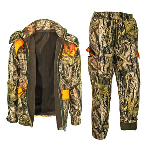 Hunting orange camo jacket with pant hunting suit with orange blaze jacket for hunting from BJ Outdoor