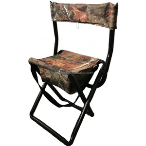 Hunting equipment camping camo chair 25mm tube folding camo chair with bag from BJ Outdoor