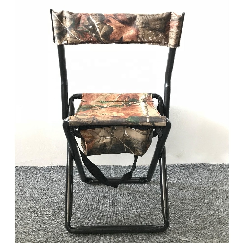 Hunting equipment camping camo chair 25mm tube folding camo chair with bag from BJ Outdoor