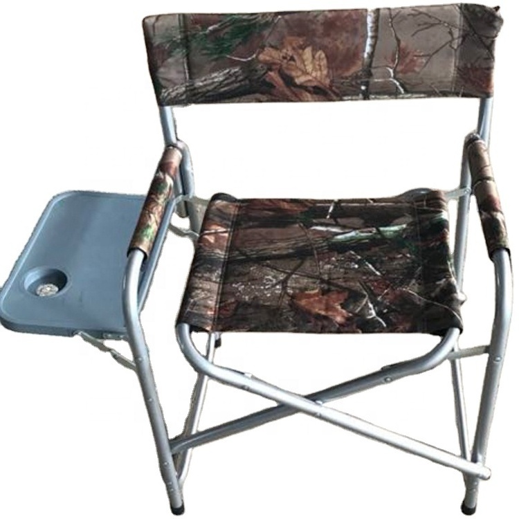 Outdoor folding hunting camping director camo chair with table from BJ Outdoor