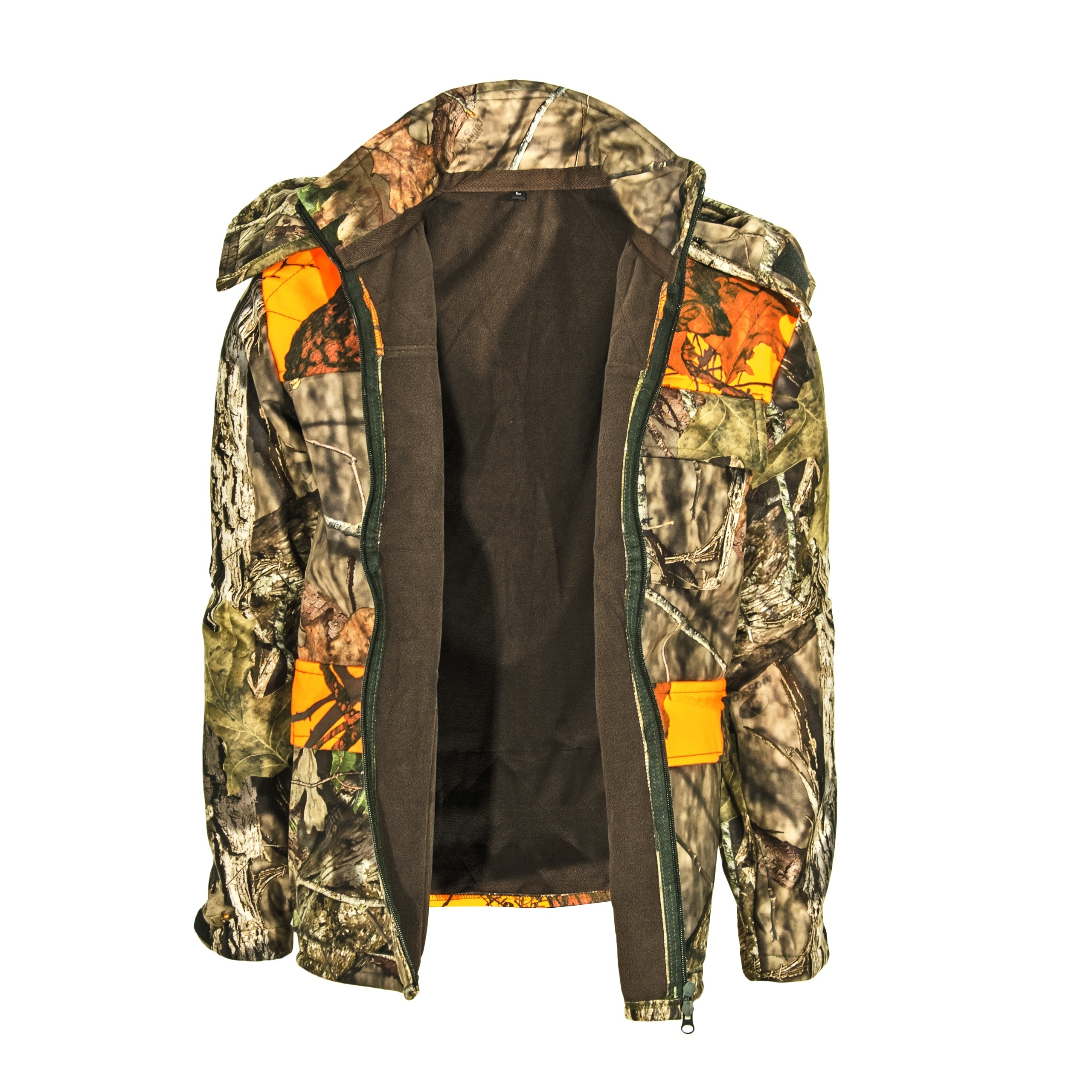 Hunting orange camo jacket with pant hunting suit with orange blaze jacket for hunting from BJ Outdoor