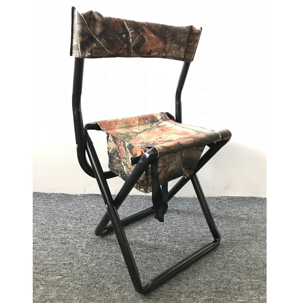 Hunting equipment camping camo chair 25mm tube folding camo chair with bag from BJ Outdoor