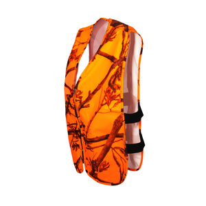 Hunting blaze orange camo outdoor vest from BJ Outdoor