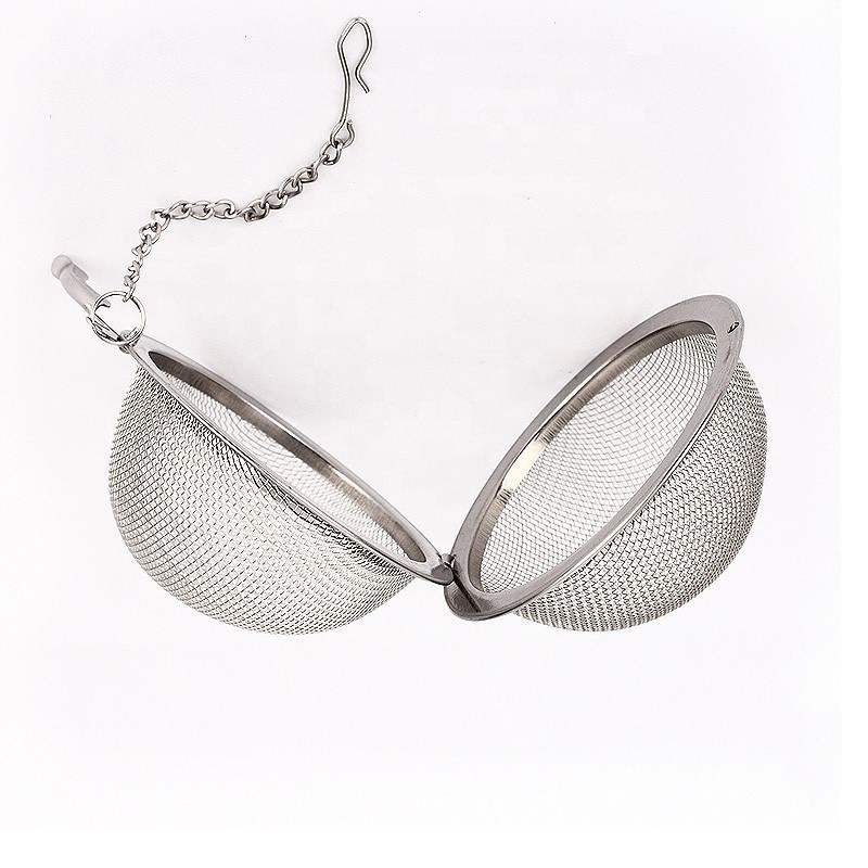 Wholesale stainless steel tea ball strainer gold tea filter infuser