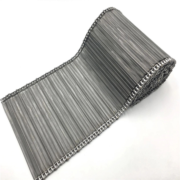 Stainless Steel Wire Mesh Conveyor Belts Balanced Spiral Woven Conveyor Belts