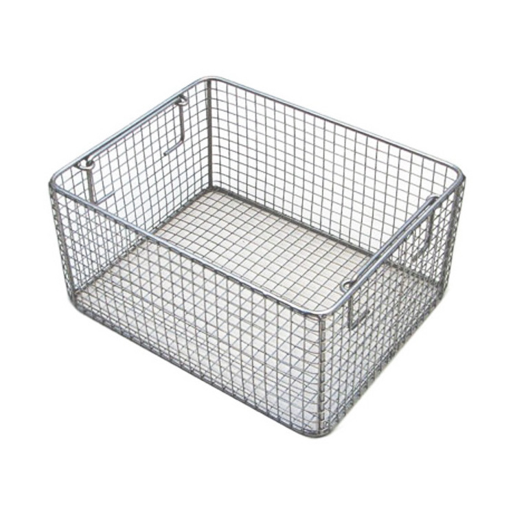 Manufacturers Custom Stainless Steel Metal Wire Mesh Cleaning Basket Sterilization Basket Food Storage Basket