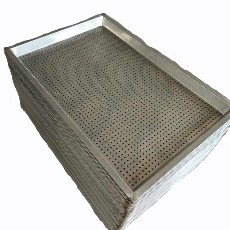 Stainless steel metal perforated flat baking tray