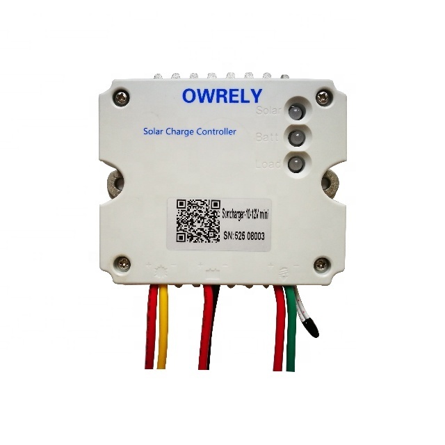 Owrely SC-6-12V-mini PWM Solar Charge Controller 6A for Solar Lighting