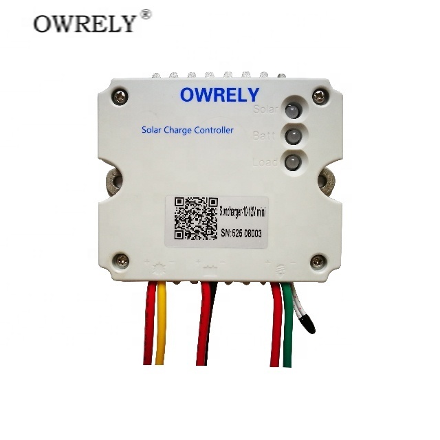 Owrely SC-6-12V-mini PWM Solar Charge Controller 6A for Solar Lighting