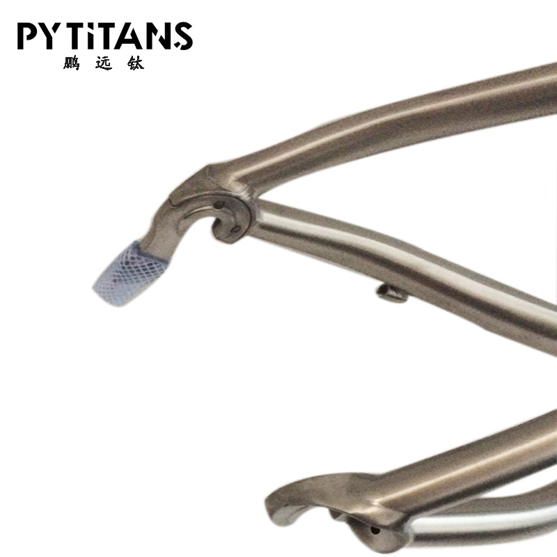 PYTITANS 700c titanium bike frame disc road for internal cable routing