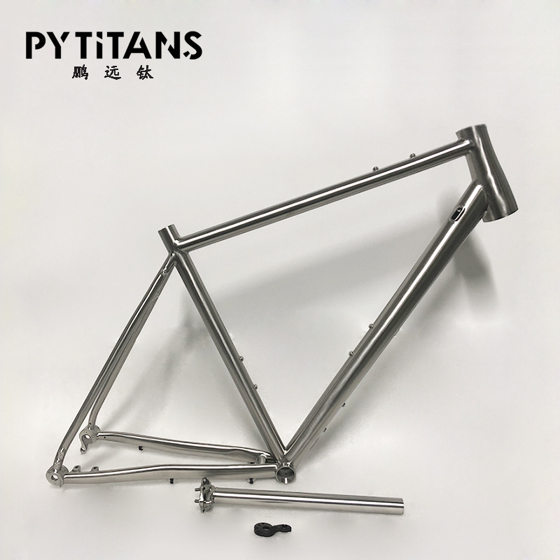 OEM Made GR9 Titanium Gravel Bike Frame Made in CHINA by pytitans