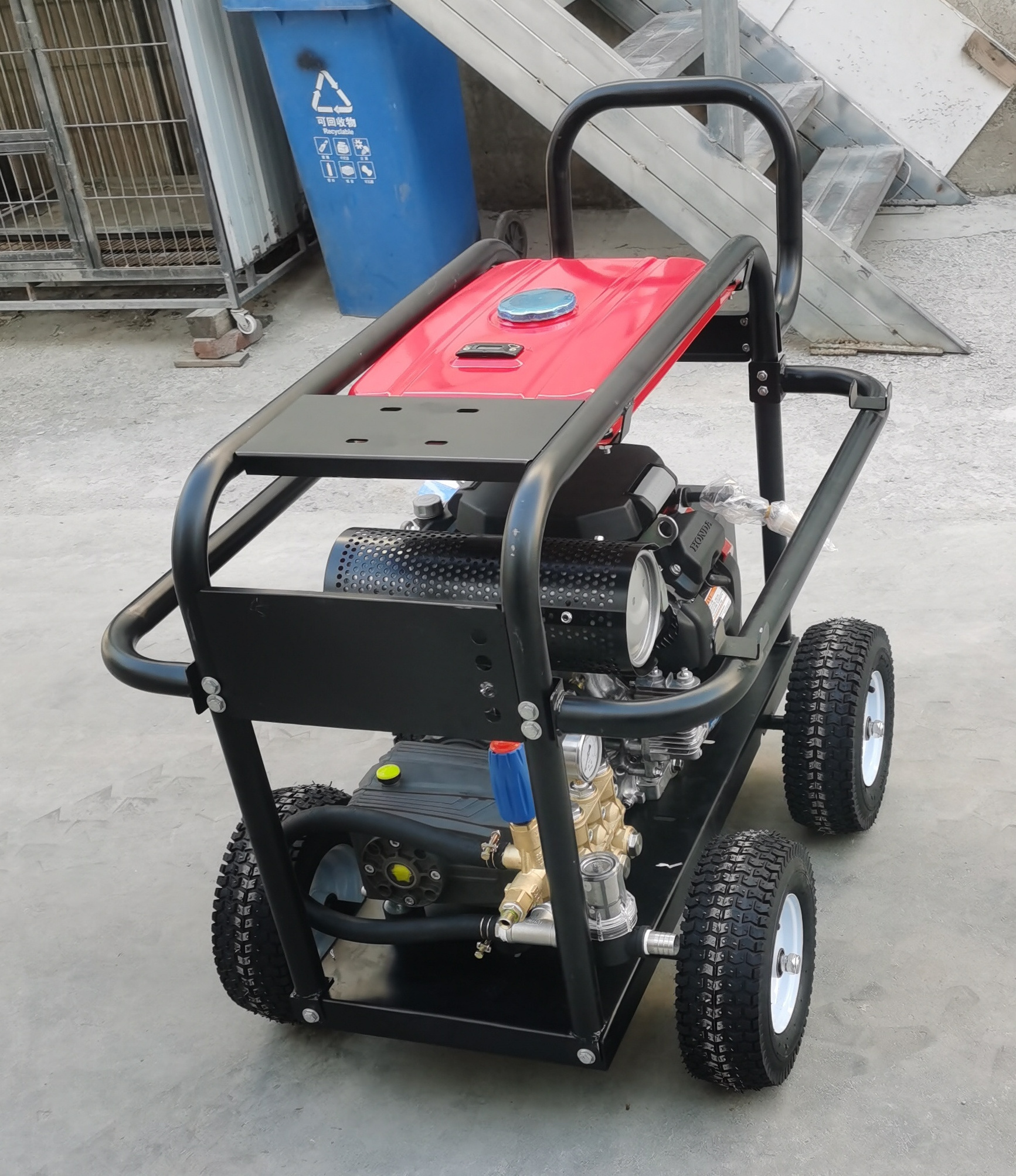 500bar 22LPM 30HP Industrial Diesel Drive High Pressure Washer Cleaning Machine Water Jet Blaster Hydro Jet Cleaner