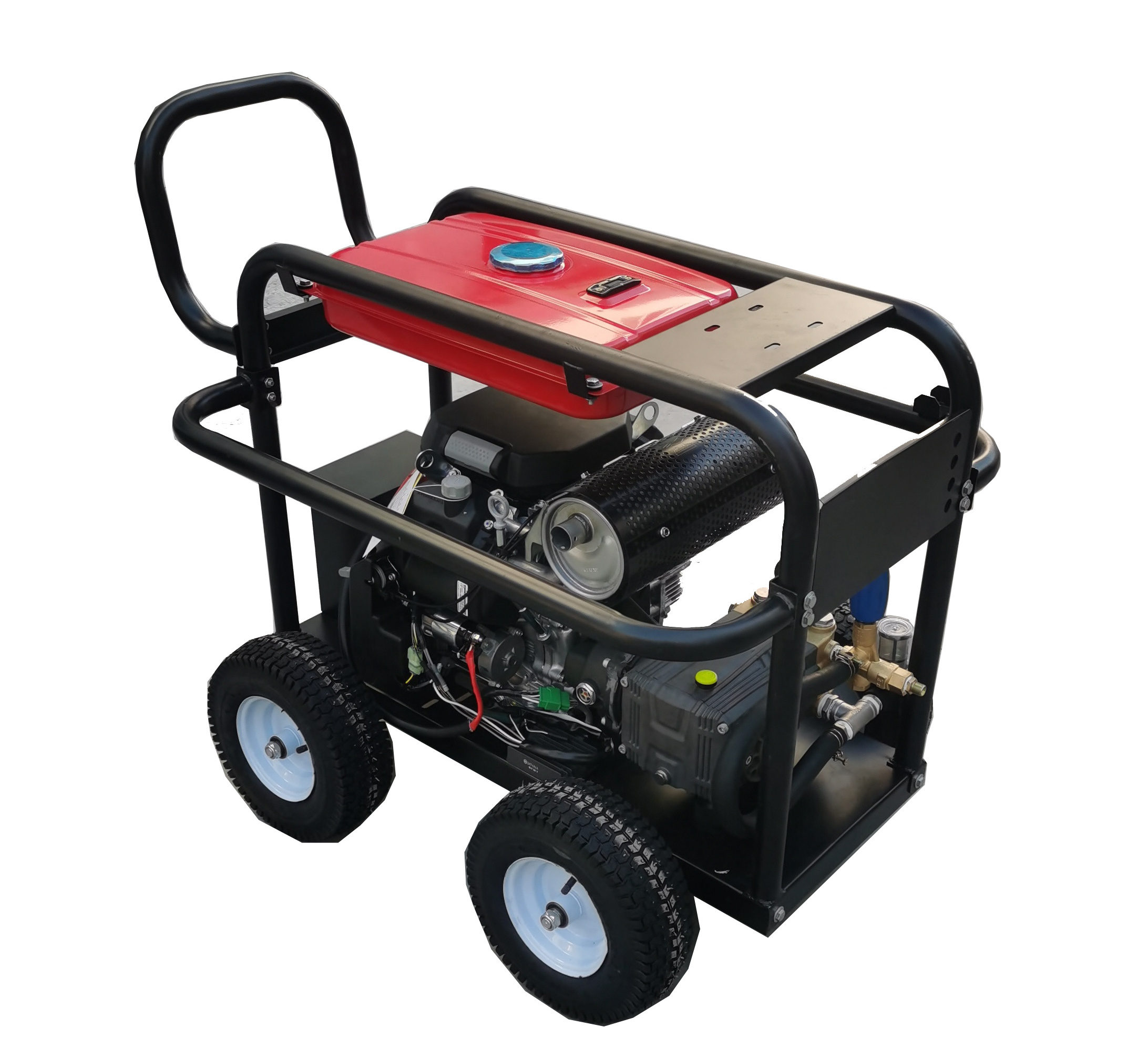 500bar 22LPM 30HP Industrial Diesel Drive High Pressure Washer Cleaning Machine Water Jet Blaster Hydro Jet Cleaner