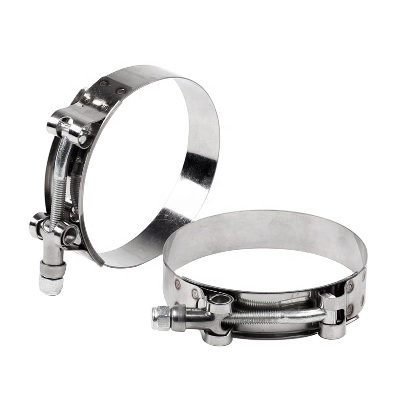 BJR High Performance Stainless Steel 304 Heavy Duty Double T Bolt Hose Clamp