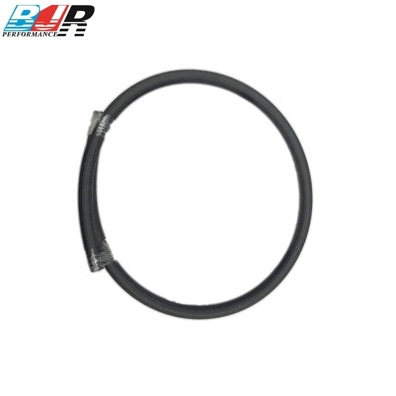 BJR Performance AN6 AN8 AN10 Reinforced Hose Black Lightweight Racing PTFE Hose