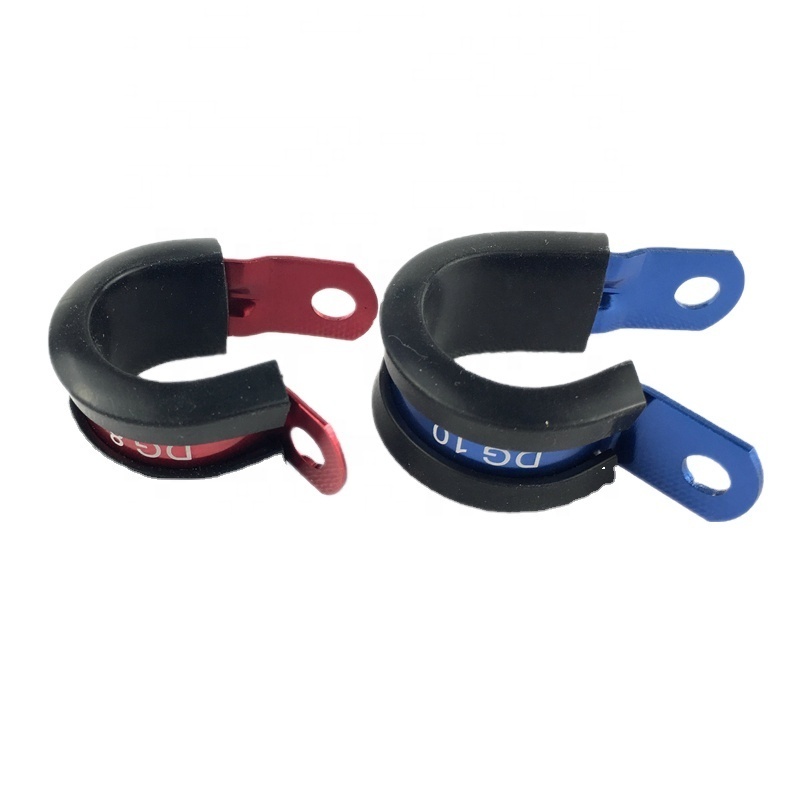 Professional Cheap Price Car Tuning Parts Rubber Cushioned P Type Clips Fixing Hose Clamps