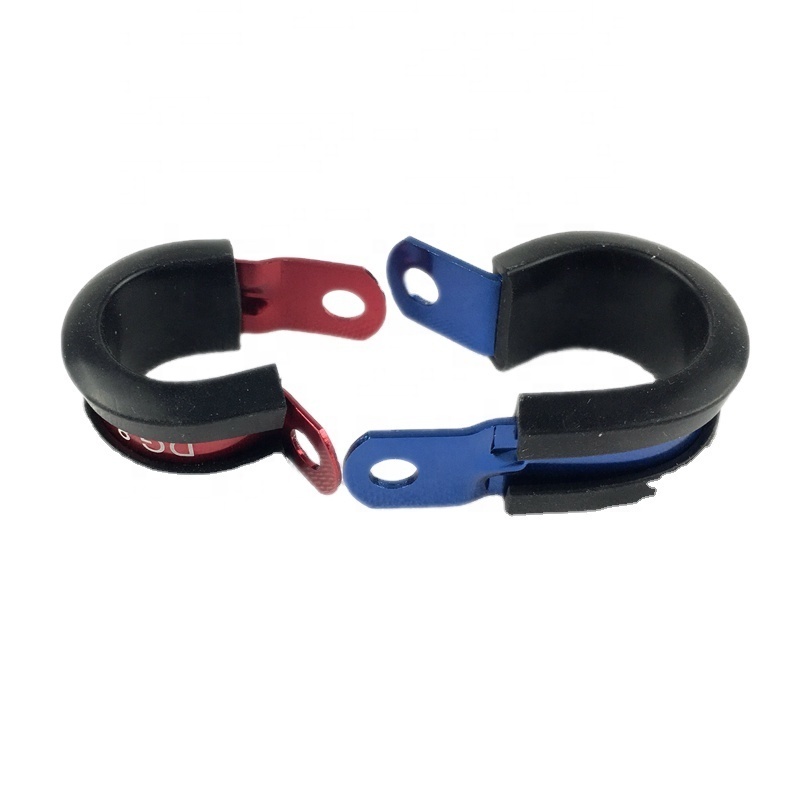 Professional Cheap Price Car Tuning Parts Rubber Cushioned P Type Clips Fixing Hose Clamps