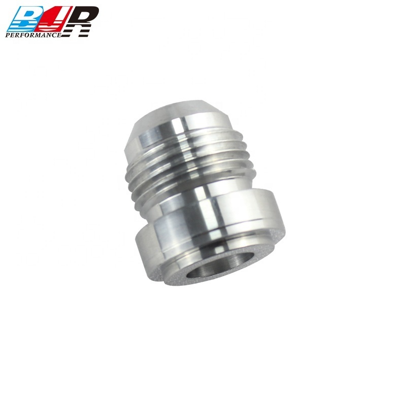 BJR Performance Parts Aluminum AN6 AN8 AN10 AN12 AN16 Male Weld On AN Fitting Bung Hose Adapter