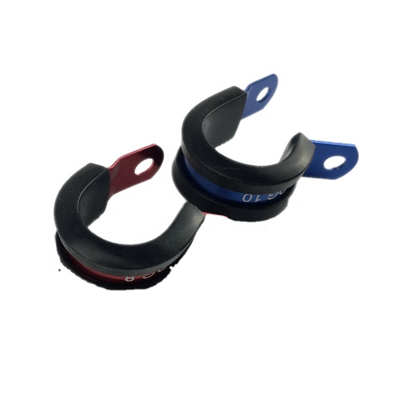 Professional Cheap Price Car Tuning Parts Rubber Cushioned P Type Clips Fixing Hose Clamps