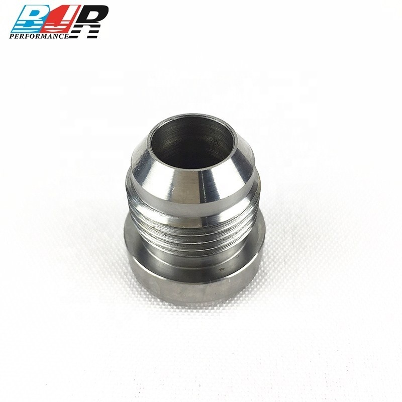 BJR Performance Parts Aluminum AN6 AN8 AN10 AN12 AN16 Male Weld On AN Fitting Bung Hose Adapter