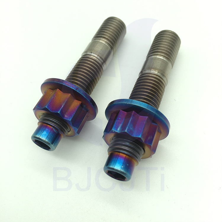 Factory supply Gr5 m8 m10 titanium double end stud