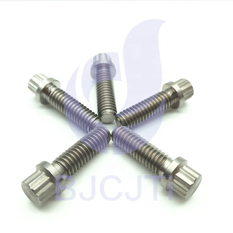 Hot sale GR5 Titanium 12 point flange bolt for automobile