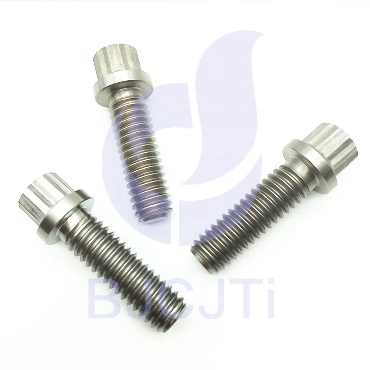 Hot sale GR5 Titanium 12 point flange bolt for automobile