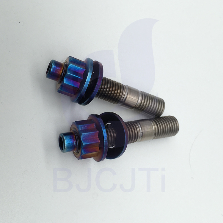 Factory supply Gr5 m8 m10 titanium double end stud