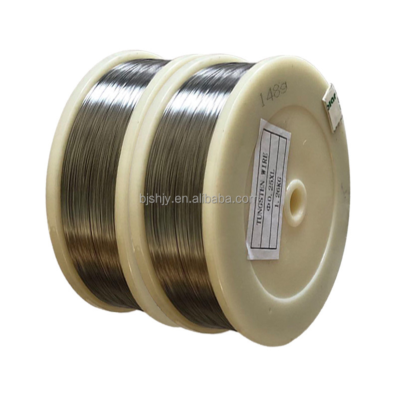 Clean surface resistance wolfram filament 0.6 thorium wt20 tungsten thin wire price