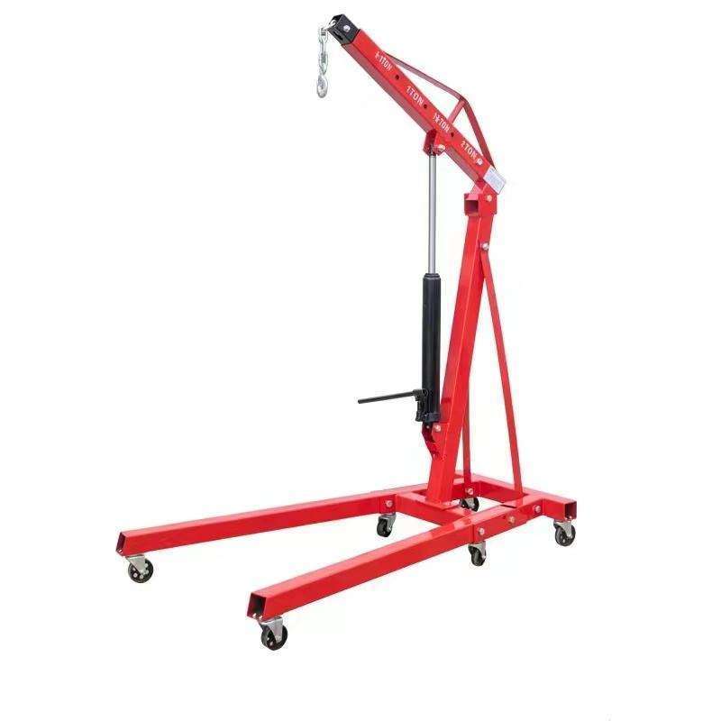 Heavy Duty Strong 2 Ton Folding Hydraulic Engine Crane Lifting For Auto Professional Maintenance