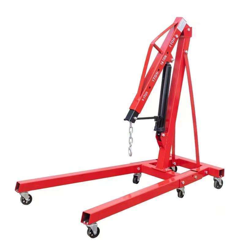 Heavy Duty Strong 2 Ton Folding Hydraulic Engine Crane Lifting For Auto Professional Maintenance