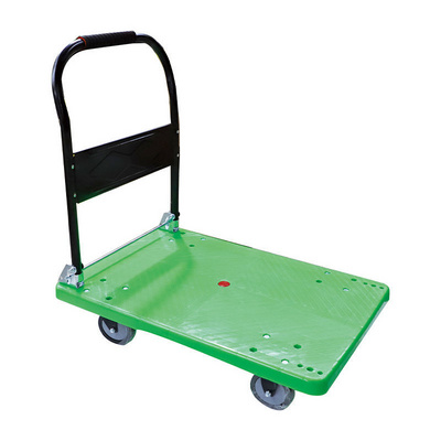 Wheel Barrow 60*90 Loading 300 Kg Plastic Platform Tool Trolley Folding Cart For Sale